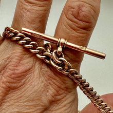 Load image into Gallery viewer, Victorian Antique Albert Tapered Watch Chain, 9Ct, c.1900&#39;s