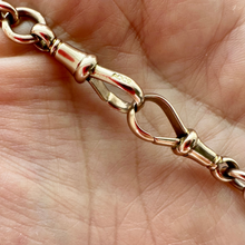 Load image into Gallery viewer, Edwardian Antique 9CT Gold Fancy Link Graduated Chain.