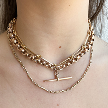 Load image into Gallery viewer, Edwardian Antique 9CT Gold Fancy Link Graduated Chain.