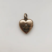 Load image into Gallery viewer, Antique Victorian 12CT Gold Filled Fleur-de-Lis Heart Locket by Wightman &amp; Hough, c 1910