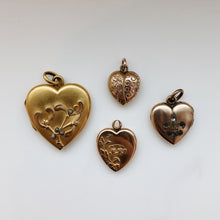 Load image into Gallery viewer, Antique Victorian 12CT Gold Filled Fleur-de-Lis Heart Locket by Wightman &amp; Hough, c 1910